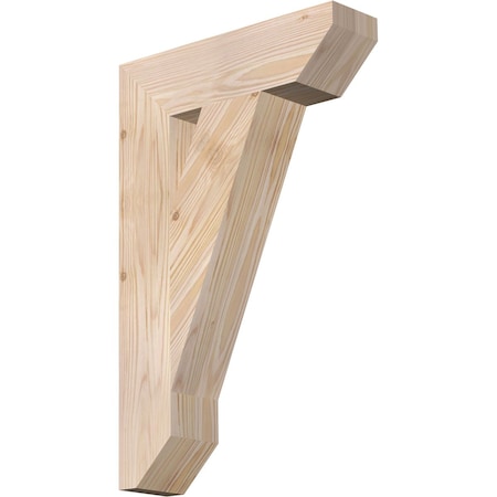 Ekena Millwork Traditional Slat Smooth Bracket, Douglas Fir, 3 1/2"W x 14"D x 22"H BKT04X14X22TRA06SDF